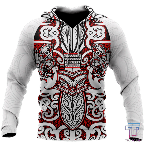 New Zealand Red Hoodie Maori Rugby Beebuble
