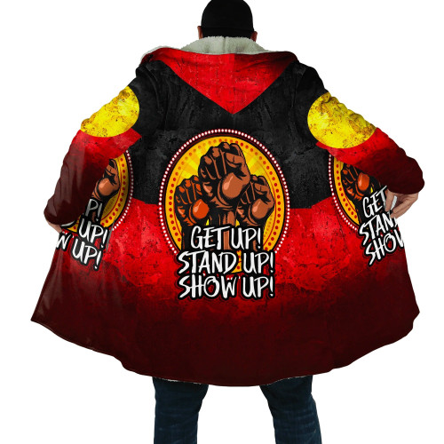 Aboriginal Naidoc week Get Up! Stand Up! Show Up! Cloak for men and women Tmarc Tee