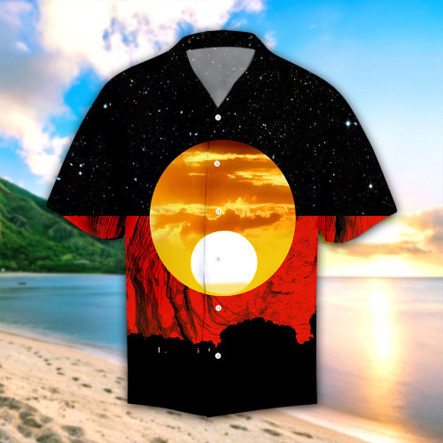 Australia Koori Aboriginal Flag Hawaii Beach Shirt Tmarc Tee