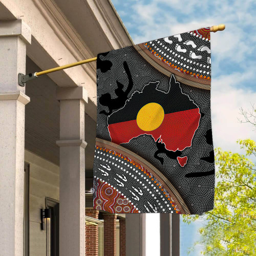 Aboriginal dots Zip pattern Flag Tmarc Tee TNA