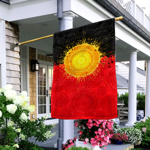 Aboriginal Flag Indigenous Sun Painting Art Flag Tmarc Tee VP