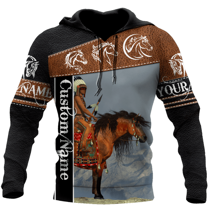 Personalized Name Native Horse 3D All Over Printed Unisex Shirts
