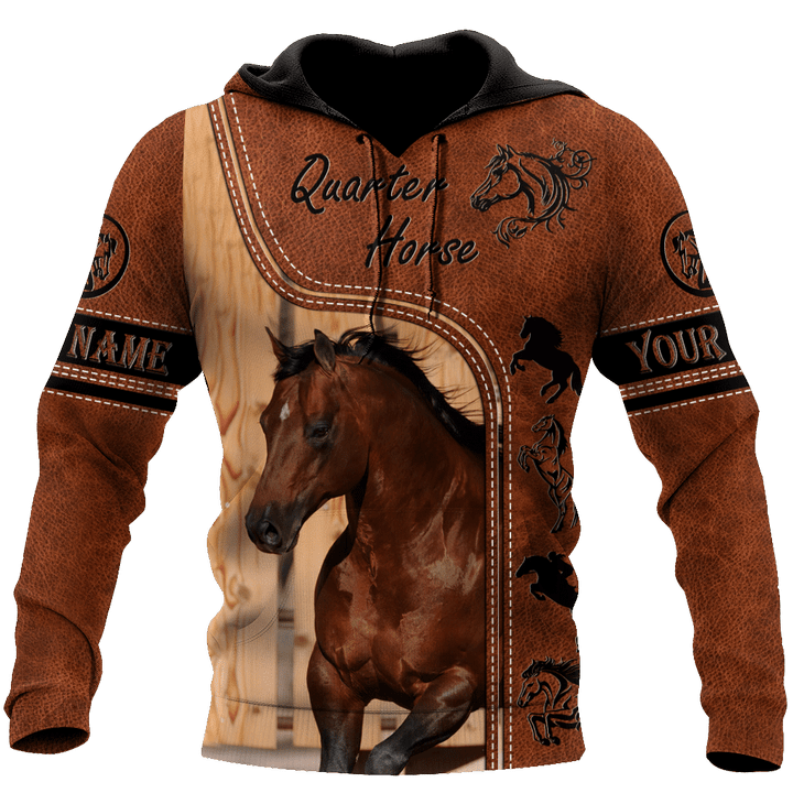 Personalized Name American Quarter Horse 3D All Over Printed Unisex Shirts
