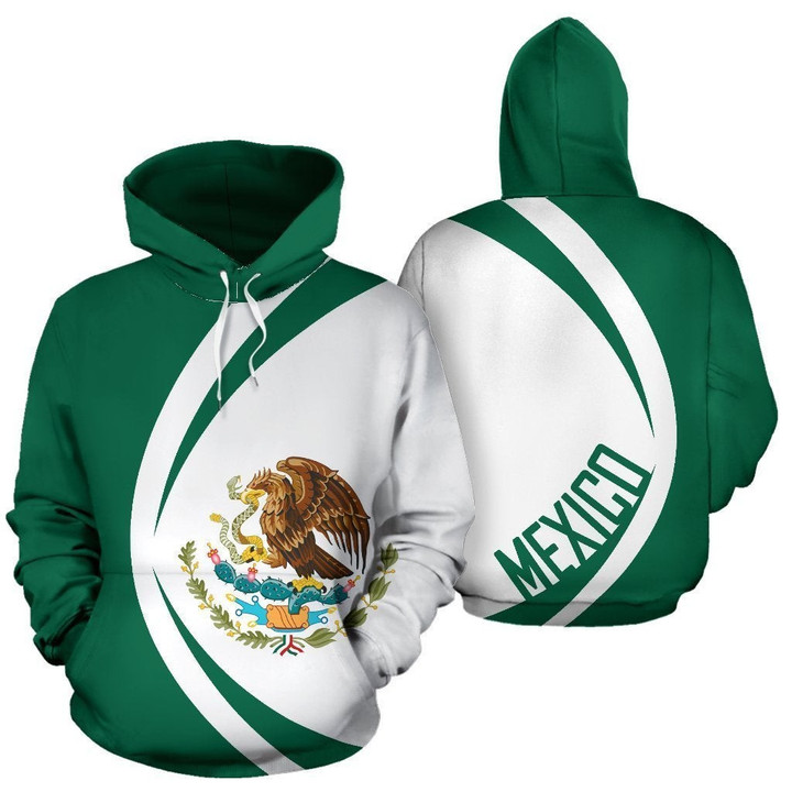Mexico Coat Of Arms Hoodie - Circle Style - Amaze Style™-Apparel