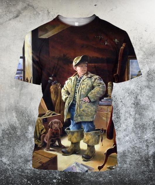 Great Ducks Unlimited Hunting Dog 3D All Over Printed Shirts - Amaze Style™-Apparel
