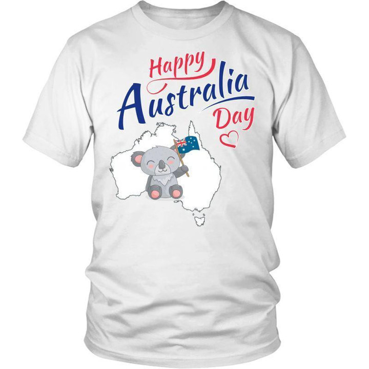 Koala Happy Australia Day T-Shirt H21 - Amaze Style™-T-SHIRTS
