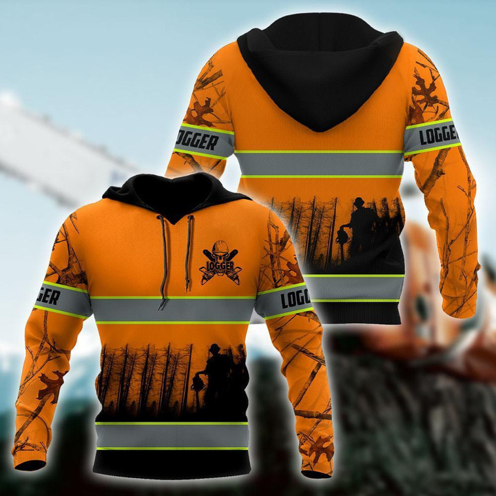 Logger Daily Work 3D Hoodie, shirt and fleece hoodie - Amaze Style™-Apparel