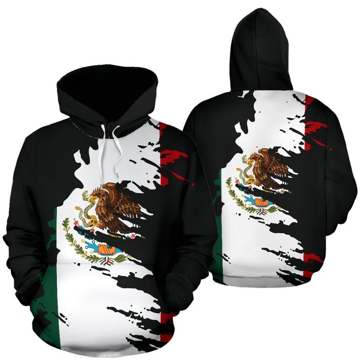 Mexico Flag Painting Hoodie - Amaze Style™-Apparel
