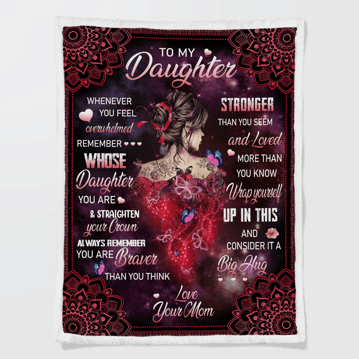 To My Daughter From Mom - Premium Blanket