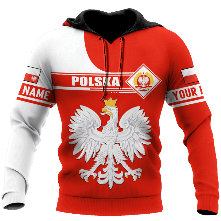 Personalized Polska 3D All Over Printed Unisex Hoodie New