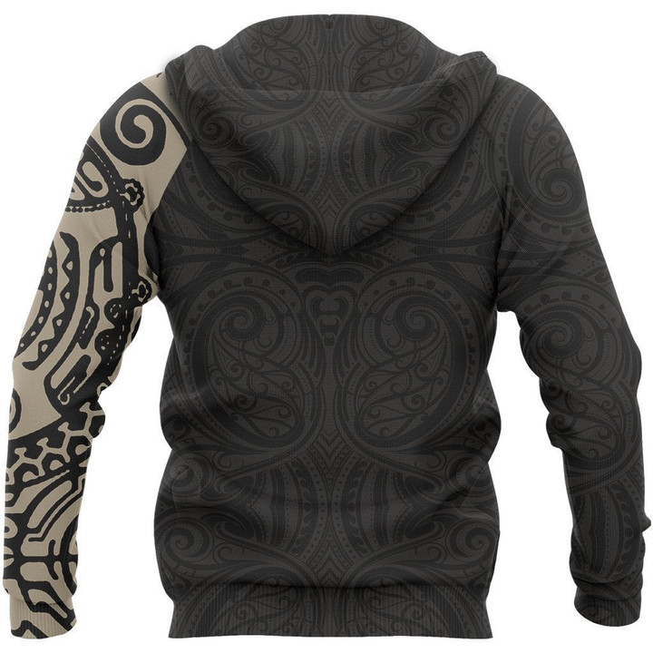 Maori Tattoo New Zealand All Over Hoodie A7 - Amaze Style™-Apparel