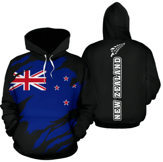 New Zealand Flag All Over Hoodie 03 JT6 - Amaze Style™-Apparel