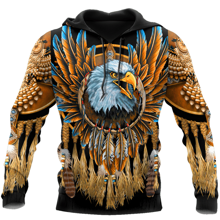 Eagle Dreamcatcher Native American Hoodie 3D All Over Printed Shirts LAM2022091-LAM