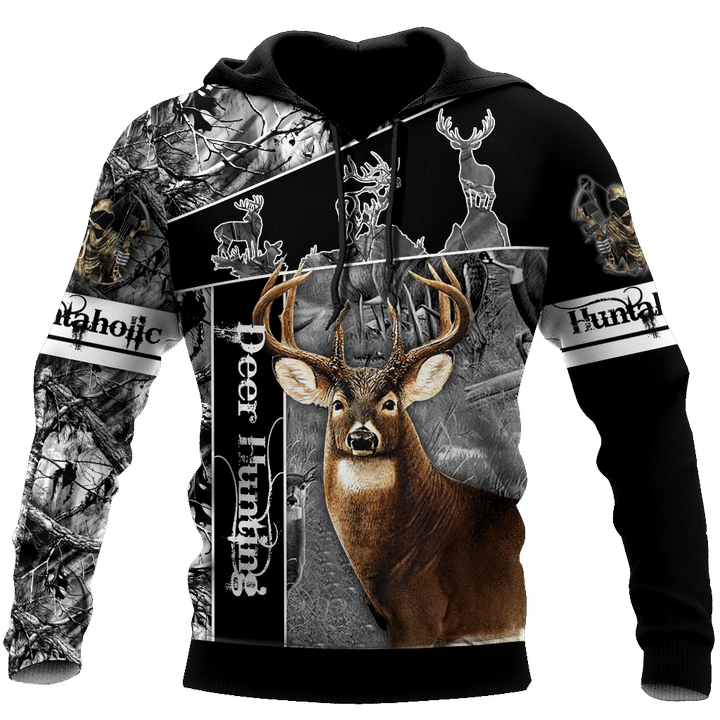 Version 4 Huntaholic - Deer Hunting 3D All Over Printed Shirts For Men And Woman