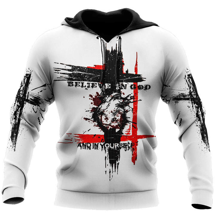 Believe in God and in Yourself Jesus 3D All Over Printed Unisex Shirts
