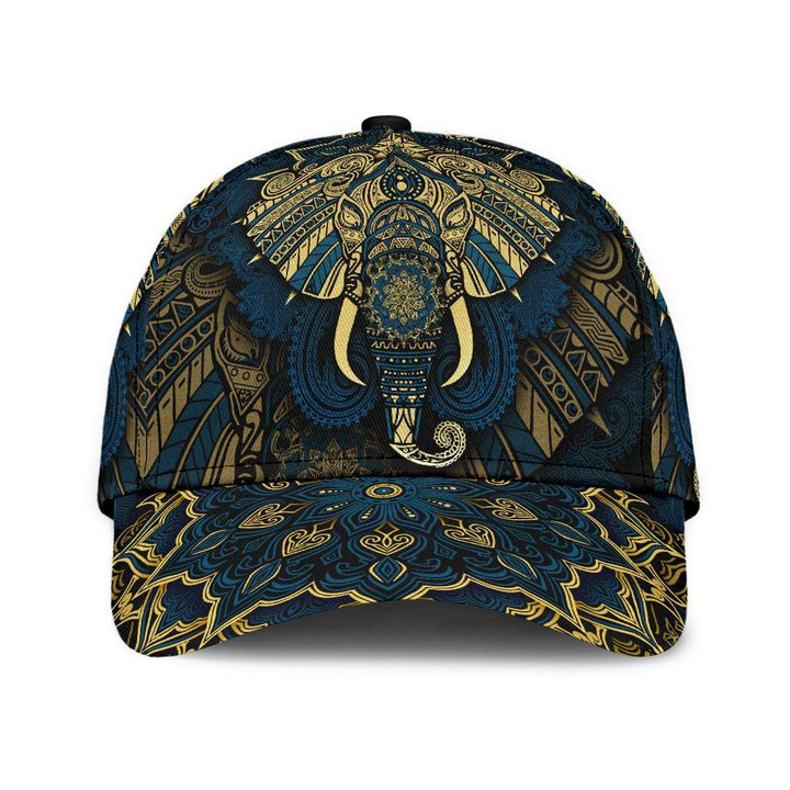 Elephant Royal Mandala Premium 3D All Over Printed Cap