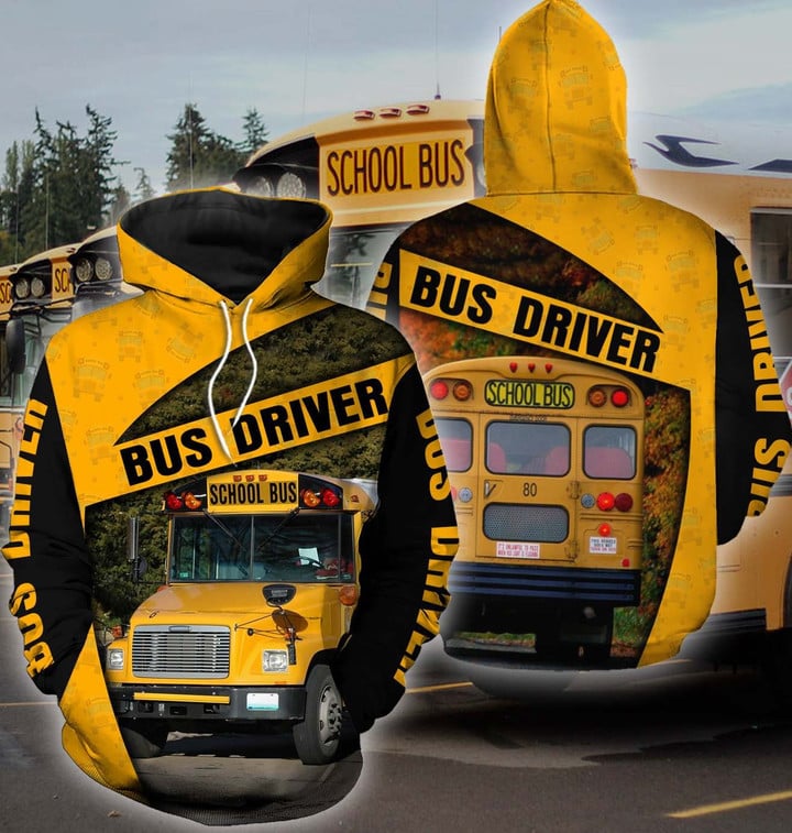 School Bus Driver Hoodie 3D MP892 - Amaze Style™-Apparel