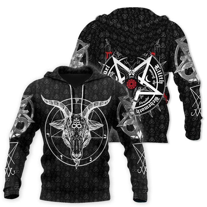Satanic 5 Letters 3D All Over Printed Hoodie MP855 - Amaze Style™-Apparel