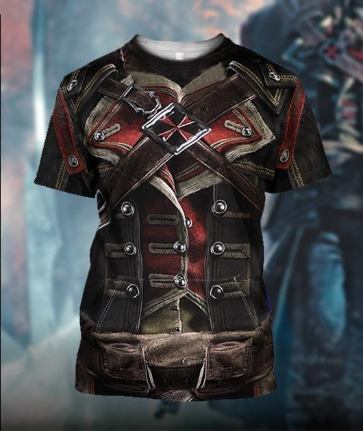 3D All Over Printed Assassin Knights Templar Tops - Amaze Style™-Apparel