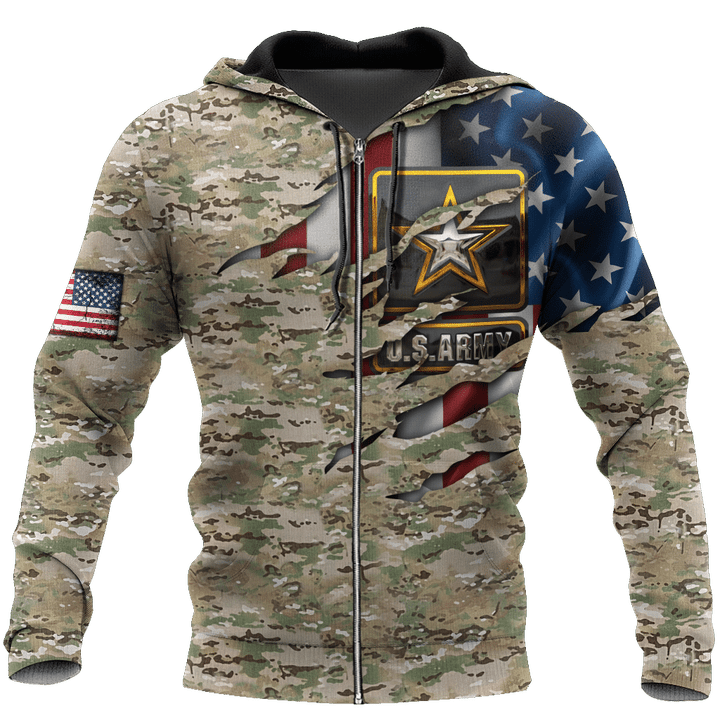 US Army Veteran 3D All Over Printed Hoodie Shirt HAC150905