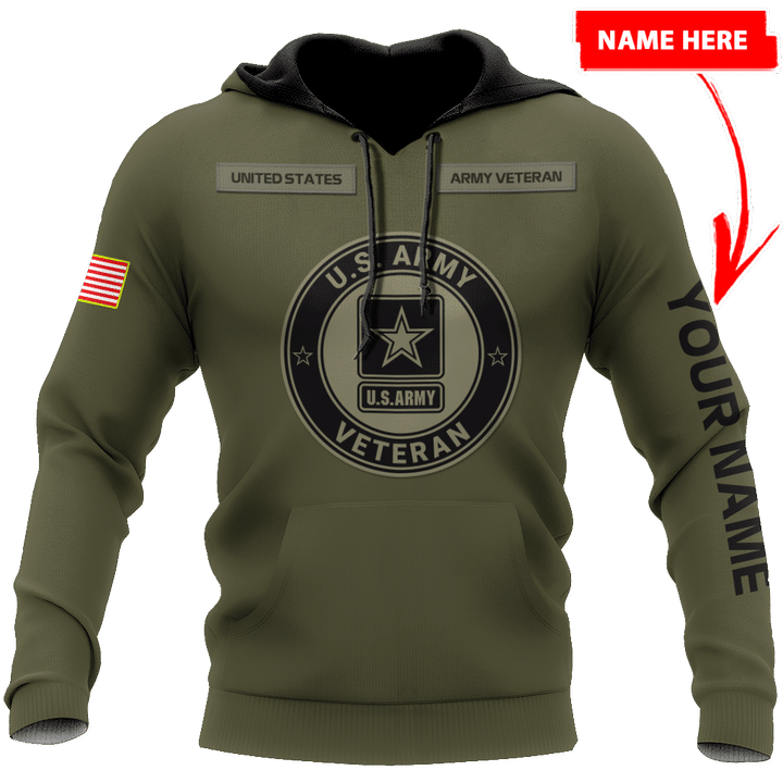 Personalized Name US Army 3D All Over Printed Shirts