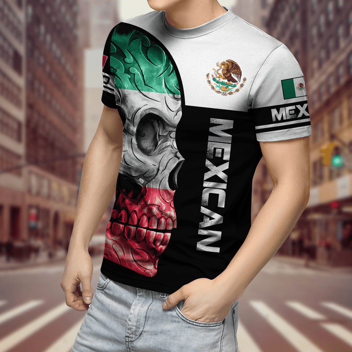 Mexican Skull 3D All Over Printed Unisex Shirts