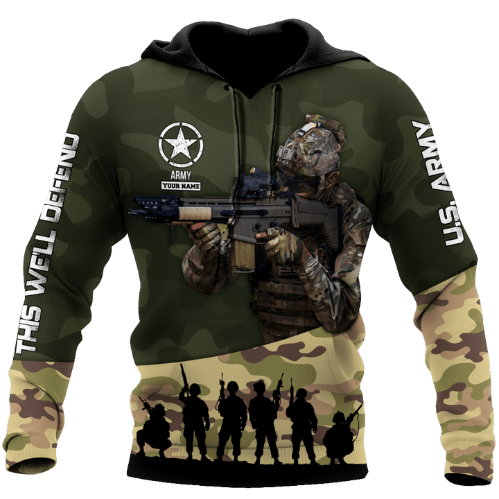 US Army US Army Veteran 3D All Over Printed Shirts For Men and Women