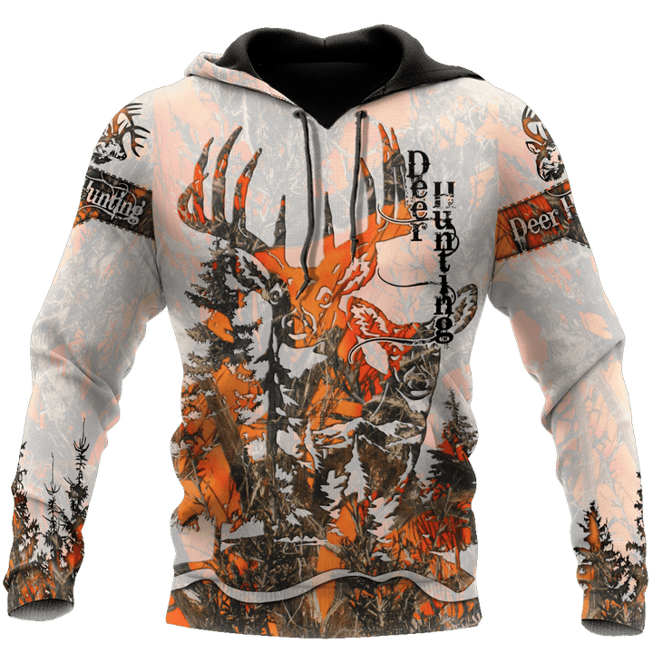 3D All Over Print Deer Hunting Hoodie JJW10082001