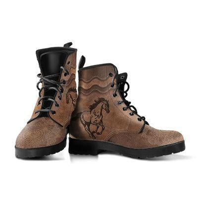 Love Horse Leather Boots For Men And Women TN