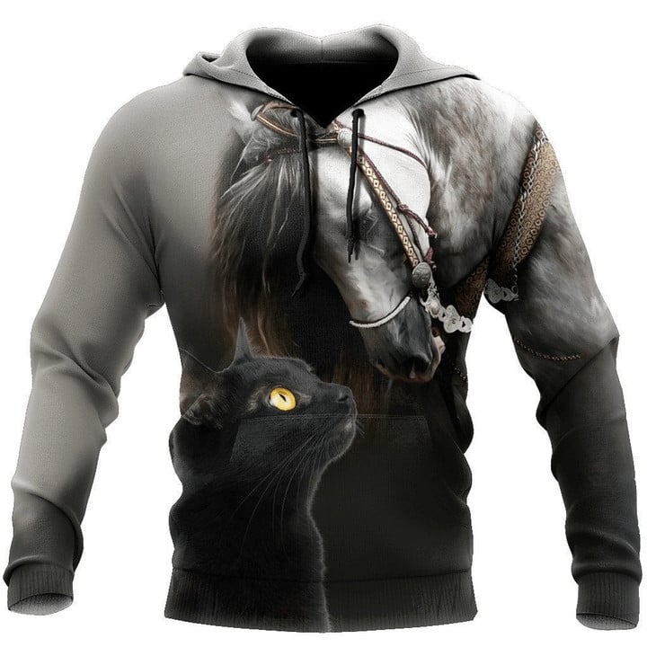 Horse And Cat Lovers 3D All Over Printed Shirts For Men And Women HHT23122005