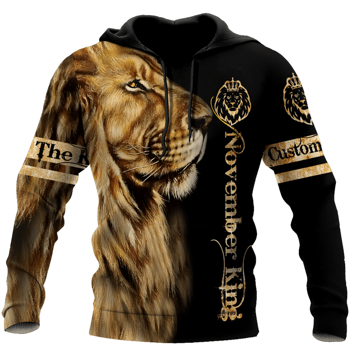 Custom Name November King 3D All Over Printed Unisex Shirts