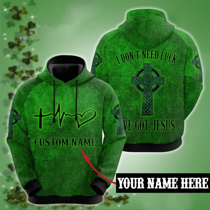 Customize Name Irish Patrick's Day 3D All Over Printed Unisex Shirt