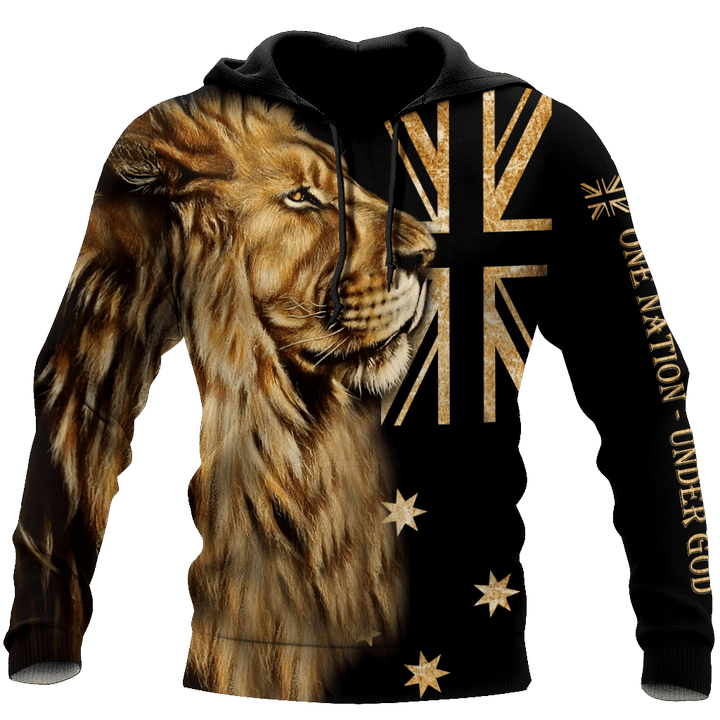3D Australia One Nation Under God Over Printed Shirt for Men and Women