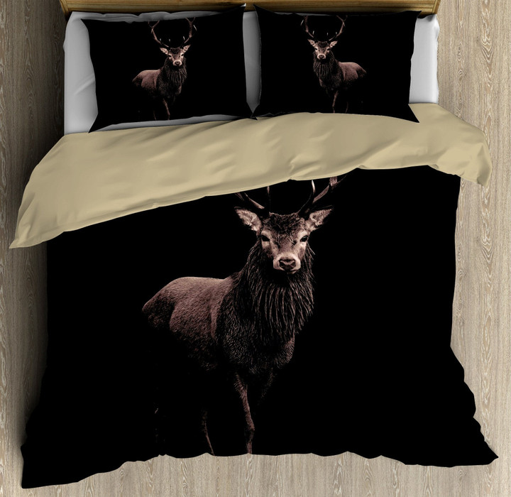 Alone Beautiful Deer Portrait Bedding Set