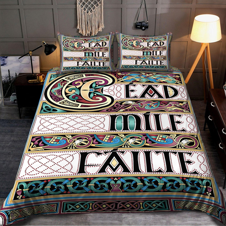 Irish Gaelic: Cead Mile Failte 3D All Over Printed Bedding Set