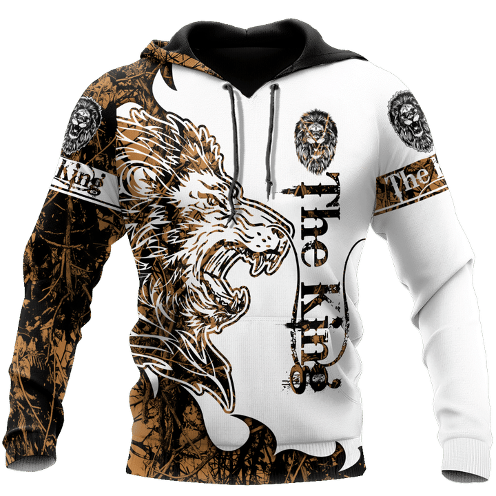 The King Lion Tattoo Over Printed Hoodie TP