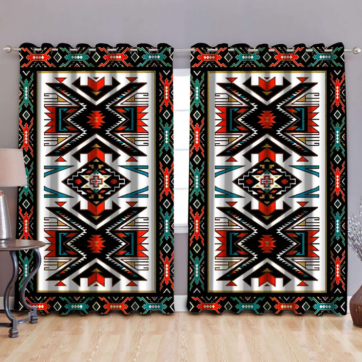 Native American 3D All Over Printed Window Curtains