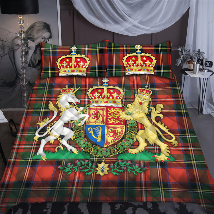 Scotland Tartan Quilt Bedding Set MH2007203