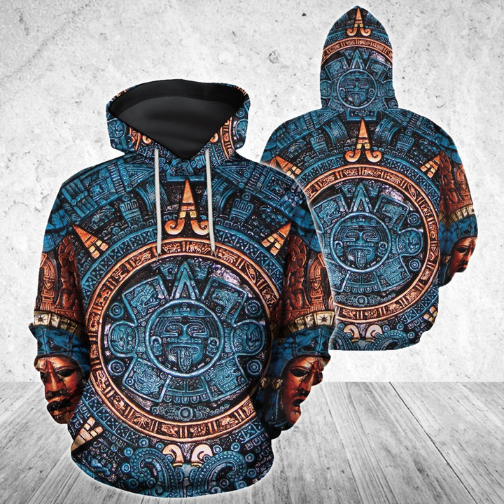 3D All Over Aztec Mexican Art Hoodie TT-Apparel-TT-Hoodie-S-Vibe Cosy™