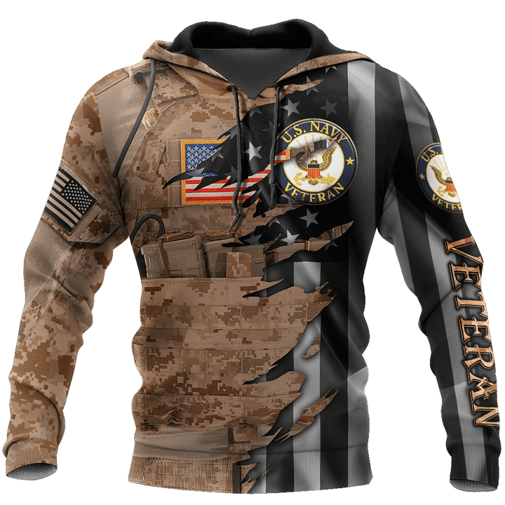 Proud to be US Navy Seal Veteran 3D All Over Printed Shirts For Men and Women HAC210802 - Amaze Style™-Apparel