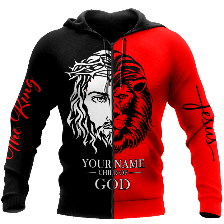 Premium Christian Jesus Personalized Name 3D All Over Printed For Men Shirts - Amaze Style™-Apparel