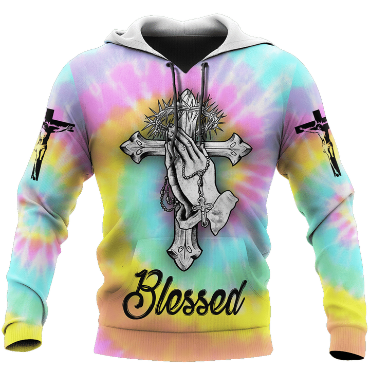 Jesus Tie Dye 3D All Over Printed Shirts For Men and Women AM120505 - Amaze Style™-Apparel