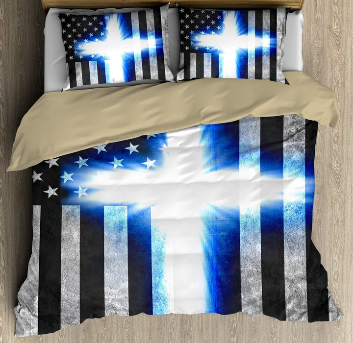 Back The Blue Bedding Set TT082030 - Amaze Style™-Bedding Set