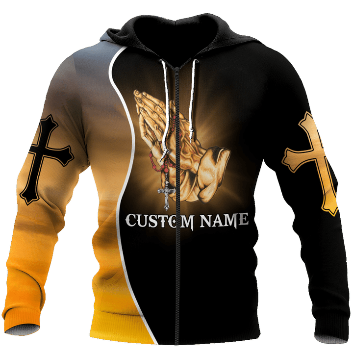 Premium Christian Jesus Easter Personalized Name 3D All Over Printed Unisex Shirts