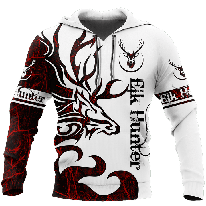 Premium Elk Hunting for Hunter Red Camo 3D Printed Unisex Shirts