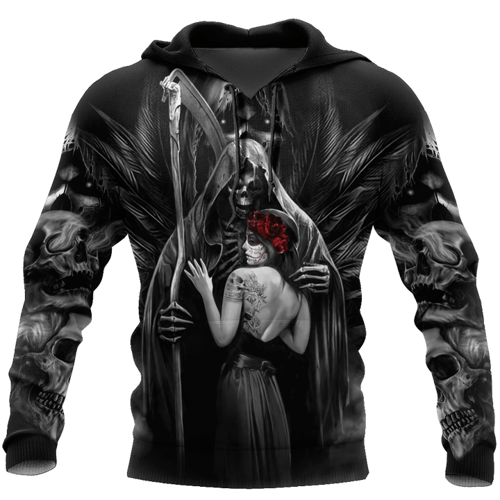 The Grim Reaper Skull 3D All Over Printed Shirts For Men and Women - Amaze Style™-Apparel
