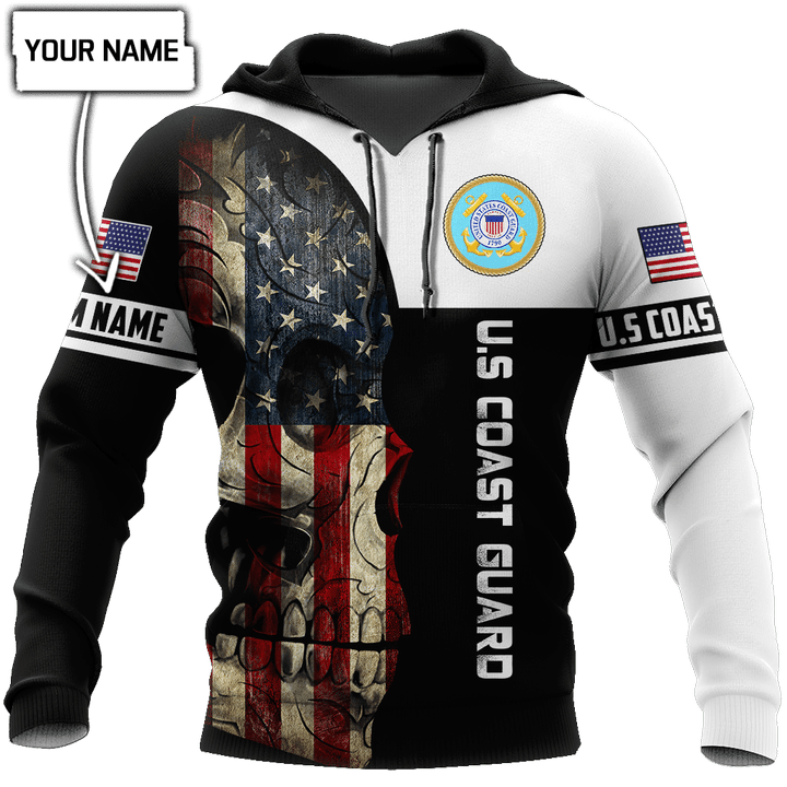 Proud to be United States Coast Guard Personalized Name  - 3D All Over Printed Shirts For Men and Women
