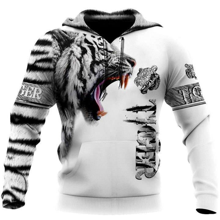 White Tiger Skin 3D All Over Printed Shirts For Men and Women MH2108202 - Amaze Style™-Apparel