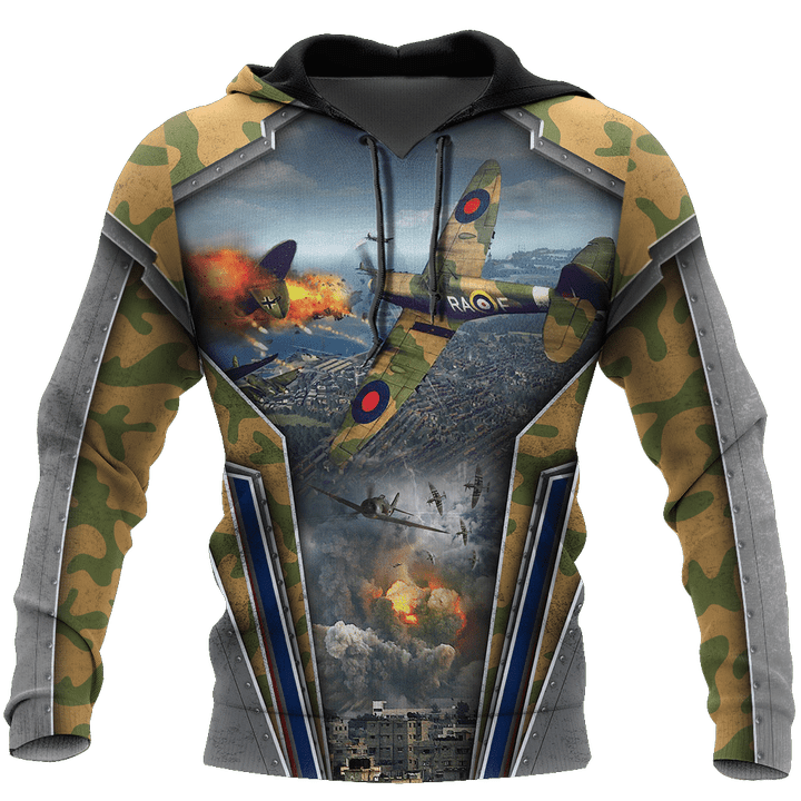 Air Force Aircraft Supermarine Spitfire 3D All Over Printed Shirts for Men and Women AM170101 - Amaze Style™-Apparel