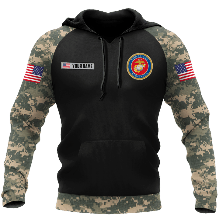 Proud to be United States Marine Personalized Name  - 3D All Over Printed Shirts For Men and Women